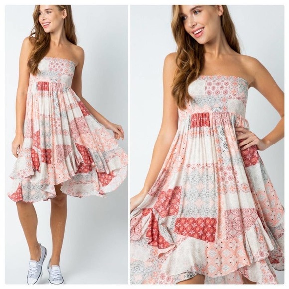 Style Rack Dresses & Skirts - The Kris Bohemian Handkerchief Dress